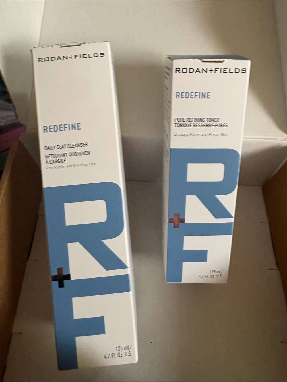 Rodan + Fields Redefine Cleanser & Pore Refining Toner BUNDLE NIB SEALED